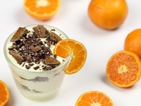 Новогодний десерт с мандаринами