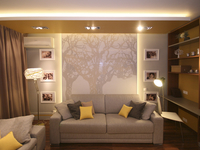 Гостиная в деталях (18 кв.м): Акцент на функциональность! (21 фото)