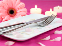 Сервировка стола на День святого Валентина