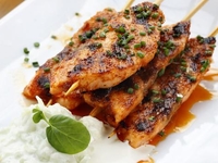 Маринованная норвежская семга на шпажках