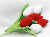 Тюльпаны из ткани своими руками: Выкройка+инструкция