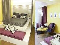 Гостиная+спальня на 18 кв.м: Уголок для сна и для гостей