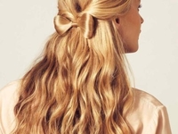 Бант из волос + конский хвост: Мастер-класс