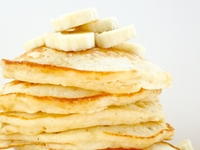 Банановые оладьи с овсянкой