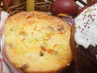 Запеченная творожная пасха с изюмом