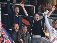 Дэвид Бекхэм показал сыновьям, как болеть на футболе