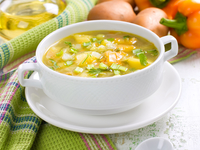 Весенний суп из овощей