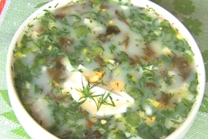 Как приготовить холодный суп из щавеля (ВИДЕО)