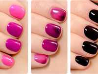 Лак меняет цвет из-за температуры