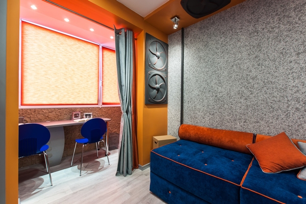 Детская на 12 кв.м: Кабина самолета для двух мальчиков