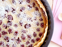 Лимонный пирог с черешней