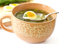 Летний суп из щавеля