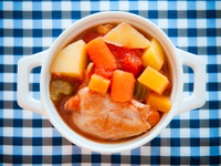 Тушеные куриные бедрышки с картофелем