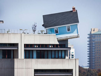 Киевлянин соорудил себе дачу на крыше высотки (ВИДЕО)