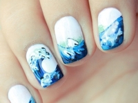 Морские мотивы на ногтях