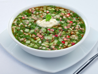 Рыбная окрошка на квасе