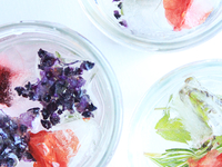 Как приготовить кубики льда с фруктами и цветами (ФОТО)