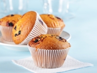 Кексы с черникой и ванилью