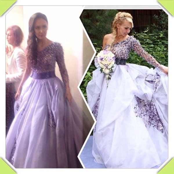 Оперная певица появилась на Новой волне в свадебном платье Яны Рудковской