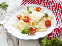 Равиоли с лососем