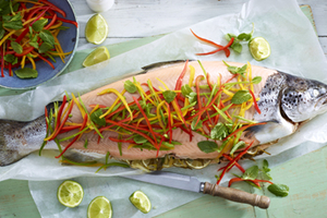 Как приготовить форель на пару (ВИДЕО)