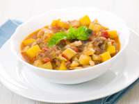 Тушеные летние овощи