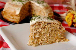 Как приготовить блинчатый пирог с мясом (ВИДЕО)