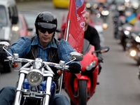 Виталий Кличко в День Независимости превратился в байкера