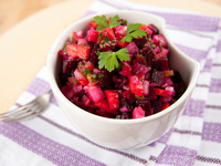 Винегрет с грибами