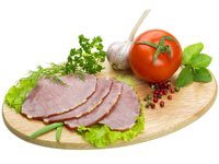 Буженина с чесноком и морковью