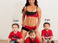 ФОТО фитнес-мамы с детьми набрало рекордное количество комментариев