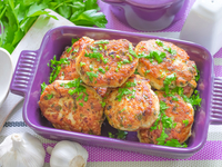 Котлеты с зеленью и чесноком
