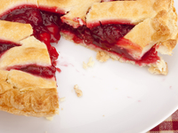 Клюквенно-вишневый пирог