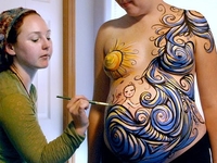 Боди-арт для беременных: ТОП-10 ФОТО