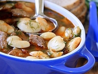 Рагу из баранины и белой фасоли