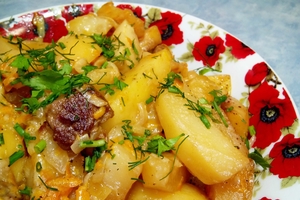 Как приготовить картофель, тушеный в сливках (ВИДЕО)