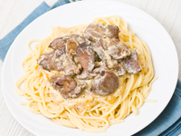 Куриная печень в сметане