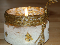 Поделки к Новому году: Делаем подсвечник своими руками