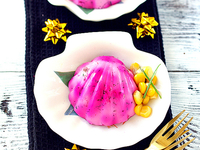 Новогодняя закуска из свеклы и кукурузы