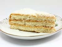 Простой торт с кремом из сгущенки