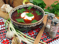 Украинский борщ с мясом