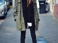 Утепляемся: осенние образы с паркой