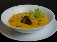 Как приготовить тыквенный суп с утиной печенью (ВИДЕО)