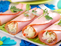 Пасхальная закуска из ветчины