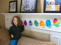 Детские поделки: Украшаем комнату к Пасхе