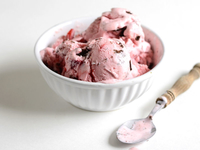 Домашнее клубничное мороженое