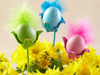 Поделки на Пасху: Птичка в гнезде