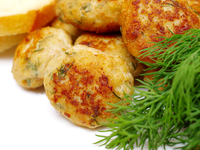 Куриные котлеты с зеленью