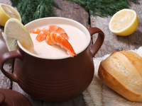 Рыбный суп с креветками