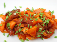 Мясо по-китайски с овощами